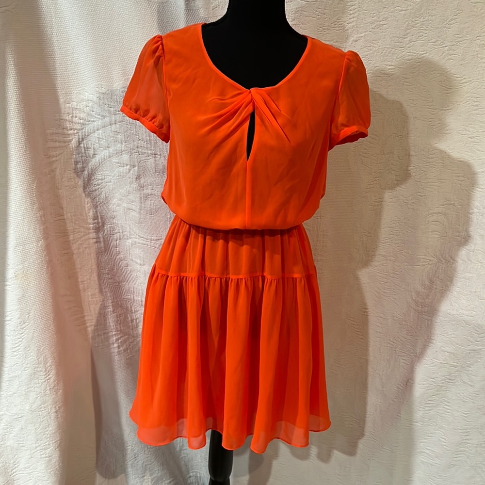 Juicy Couture orange short‎ sleeve dress, size 0